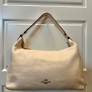Coach Off-White Leather Hobo Bag
